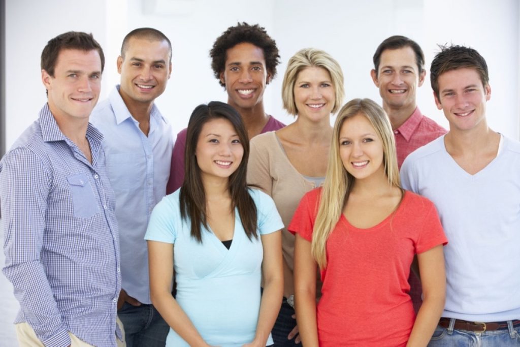 Communication patterns in a group of people